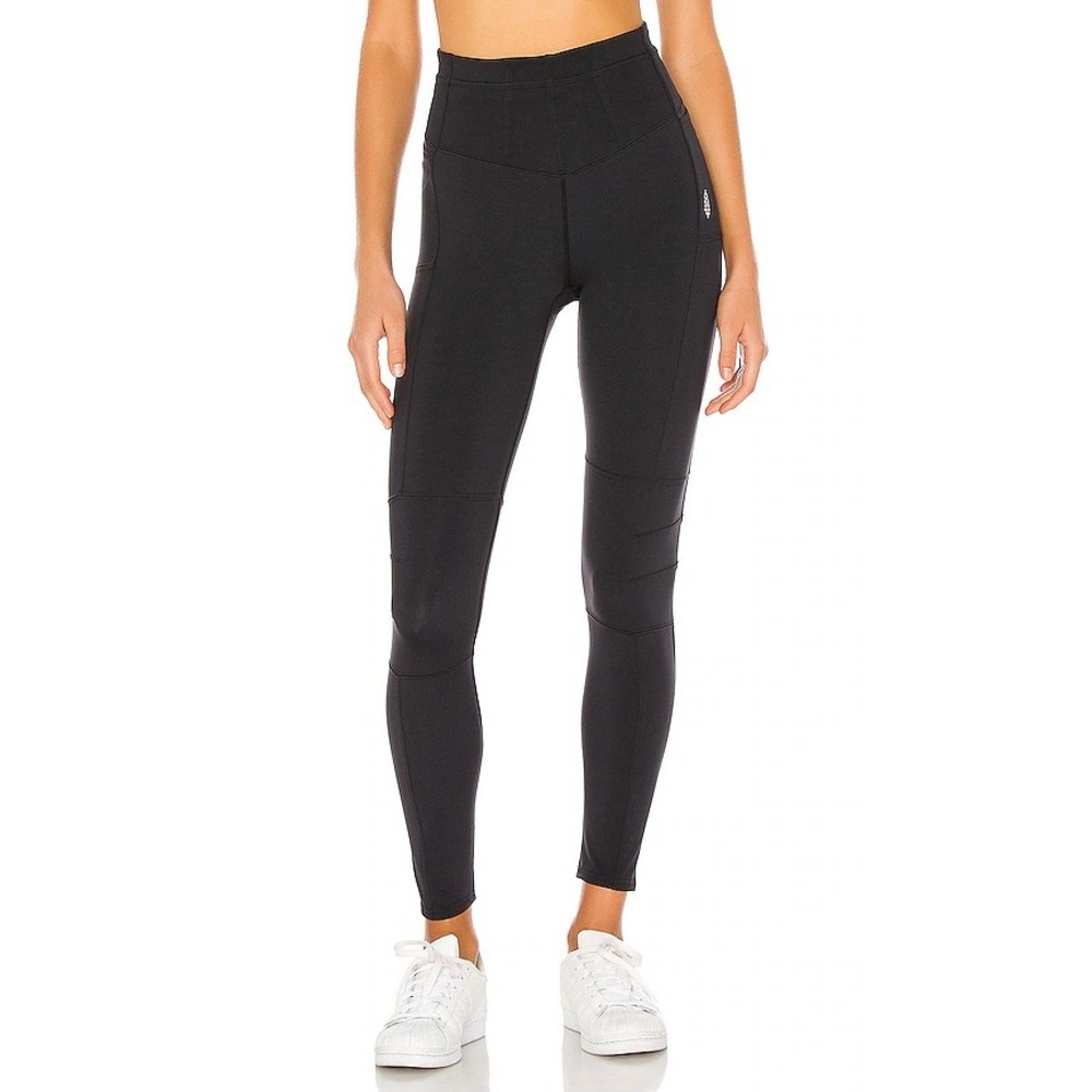 Free People FP Movement Leggings Womens Small Black High Rise Pocket Activewear